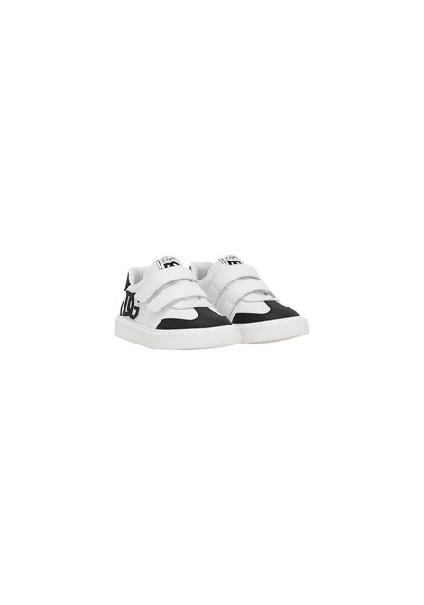 Sneakers Basse DG Original Bianche Con Patch Logo DG DOLCE & GABBANA KIDS | DN0205-A104889697